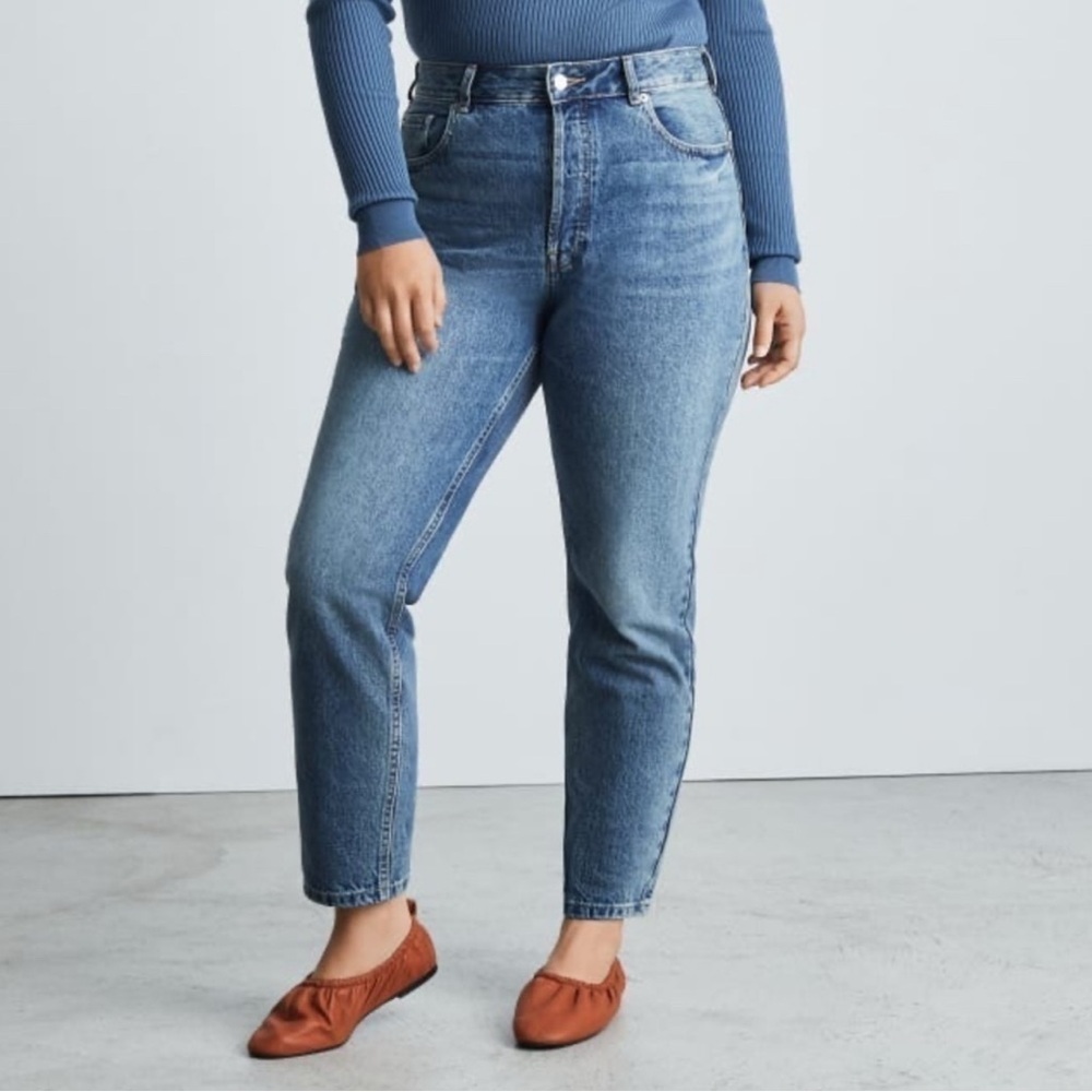EVERLANE NWT Straight ‘The Curvy Cheeky Jean’ High Rise Sz 29 R